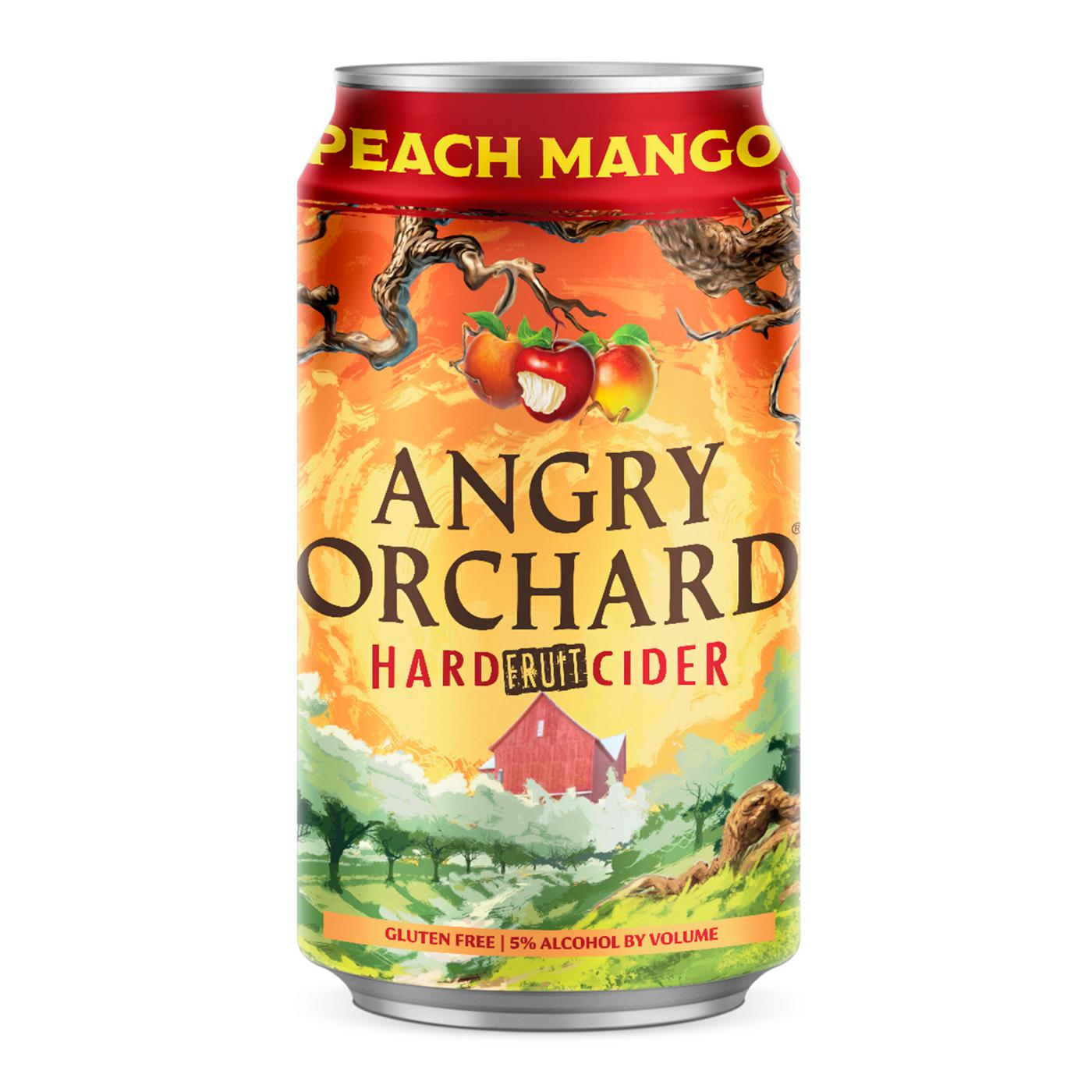 Angry Orchard Peach Mango Hard Fruit Cider 6 pk Cans Shop Hard cider at HEB