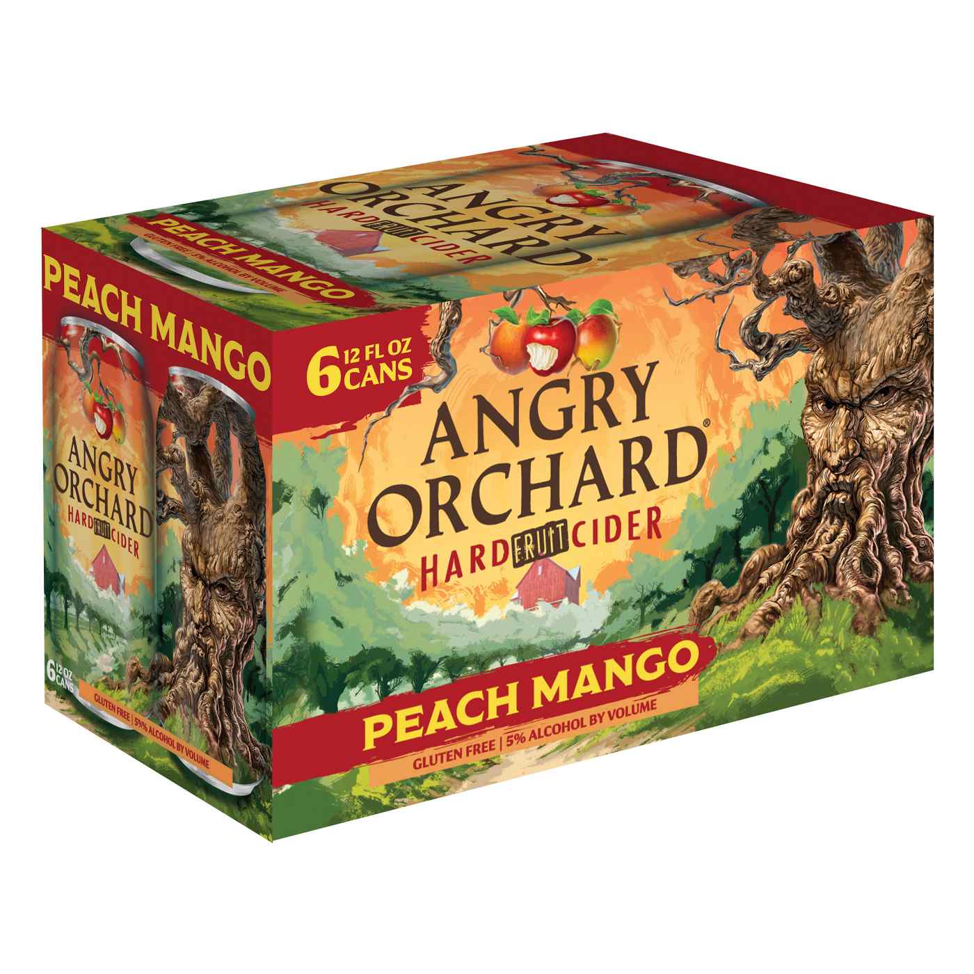 Angry Orchard Peach Mango Hard Fruit Cider 6 pk Cans Shop Hard cider