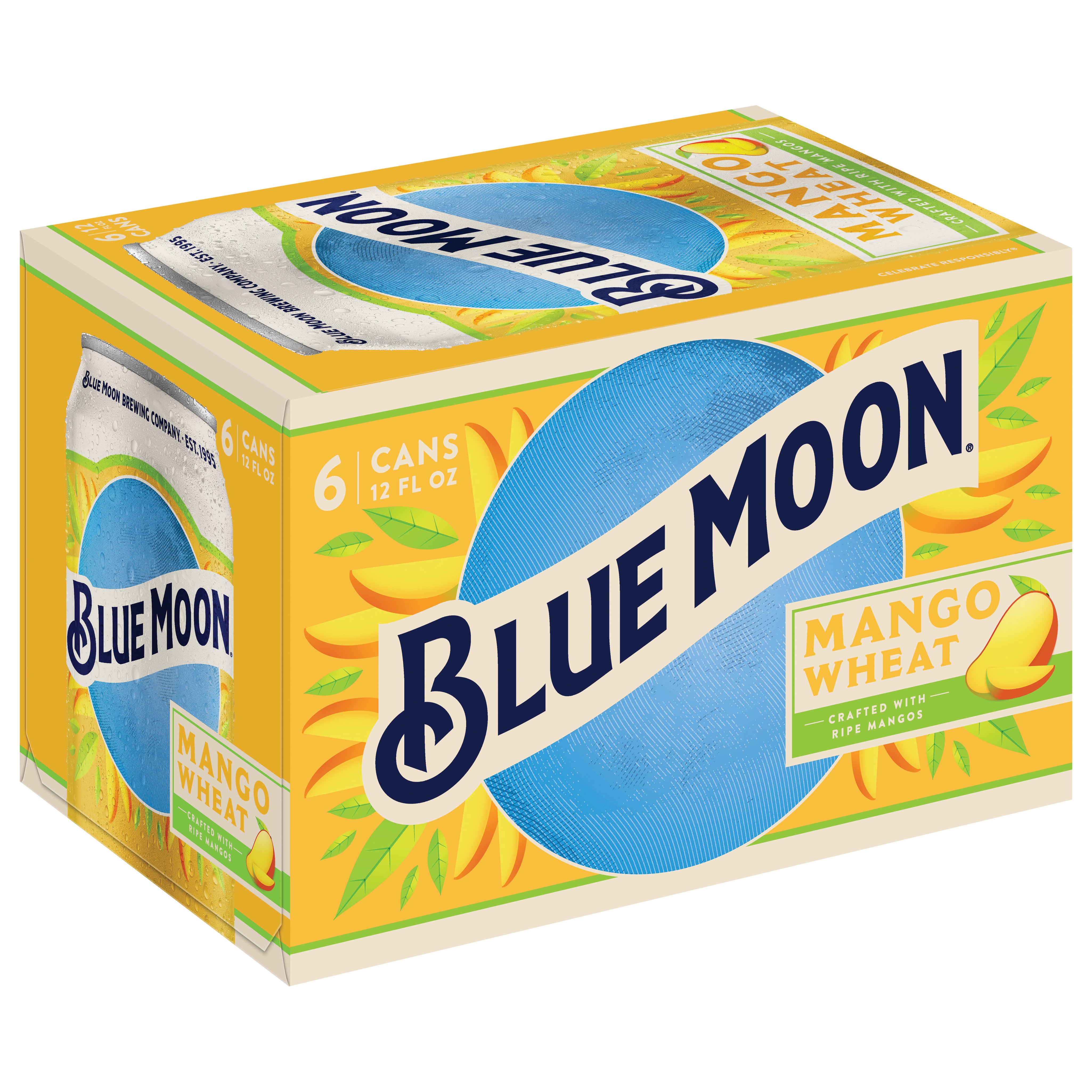 Blue Moon Mango Wheat Beer 12 oz Cans Shop Beer at HEB