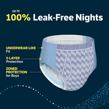Goodnites Boys' Nighttime Bedwetting Underwear - XL (95-120 lbs), 28 ct
