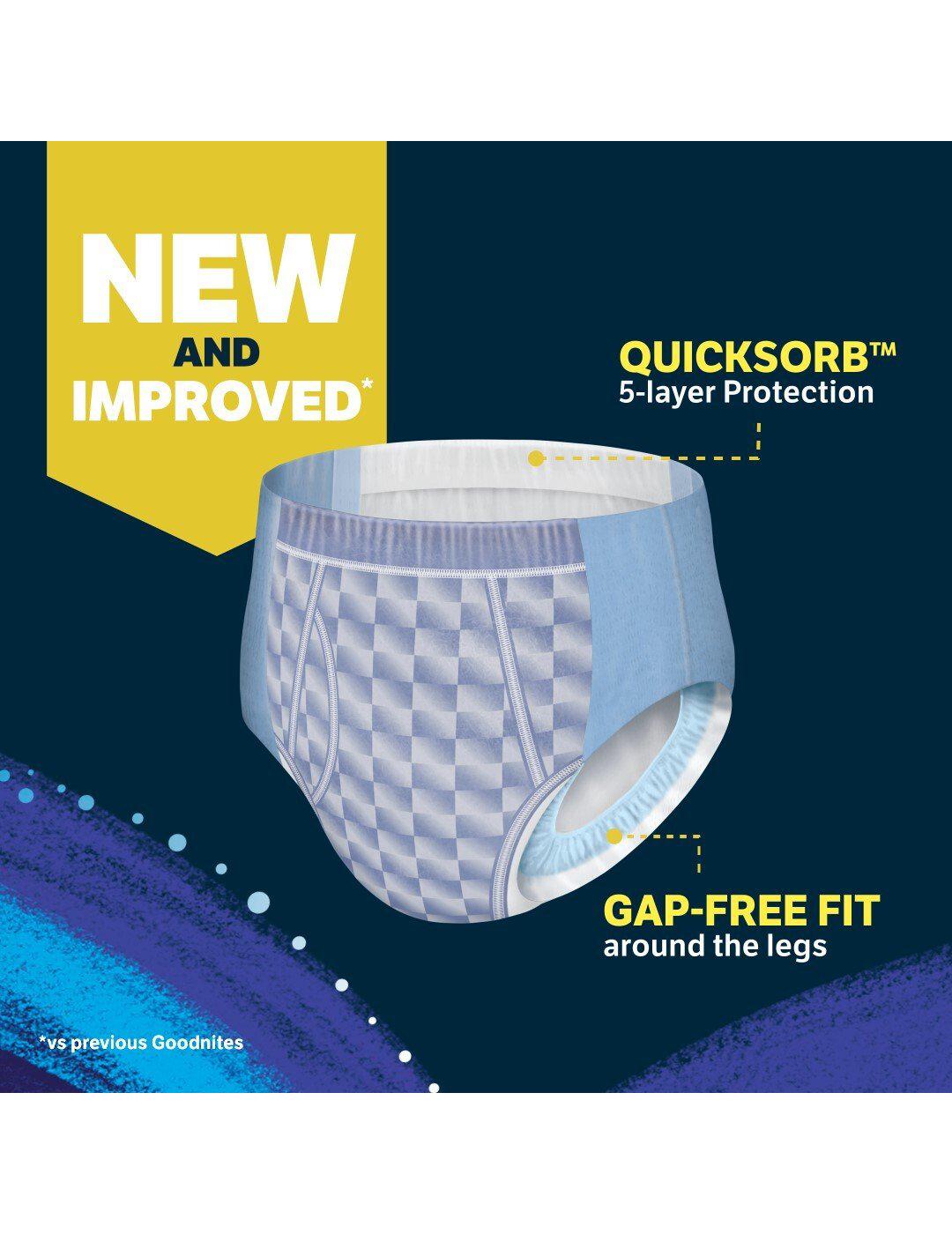 Goodnites Boys' Nighttime Bedwetting Underwear - XL (95-120 lbs); image 7 of 14