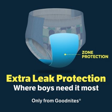 Goodnites Boys' Nighttime Bedwetting Underwear, Size Large (68-95 lbs), 34 ct
