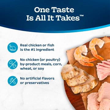 Blue Buffalo Tastefuls Adult Chicken Fish & Shrimp Tuna Flaked Wet Cat Food Variety Pack