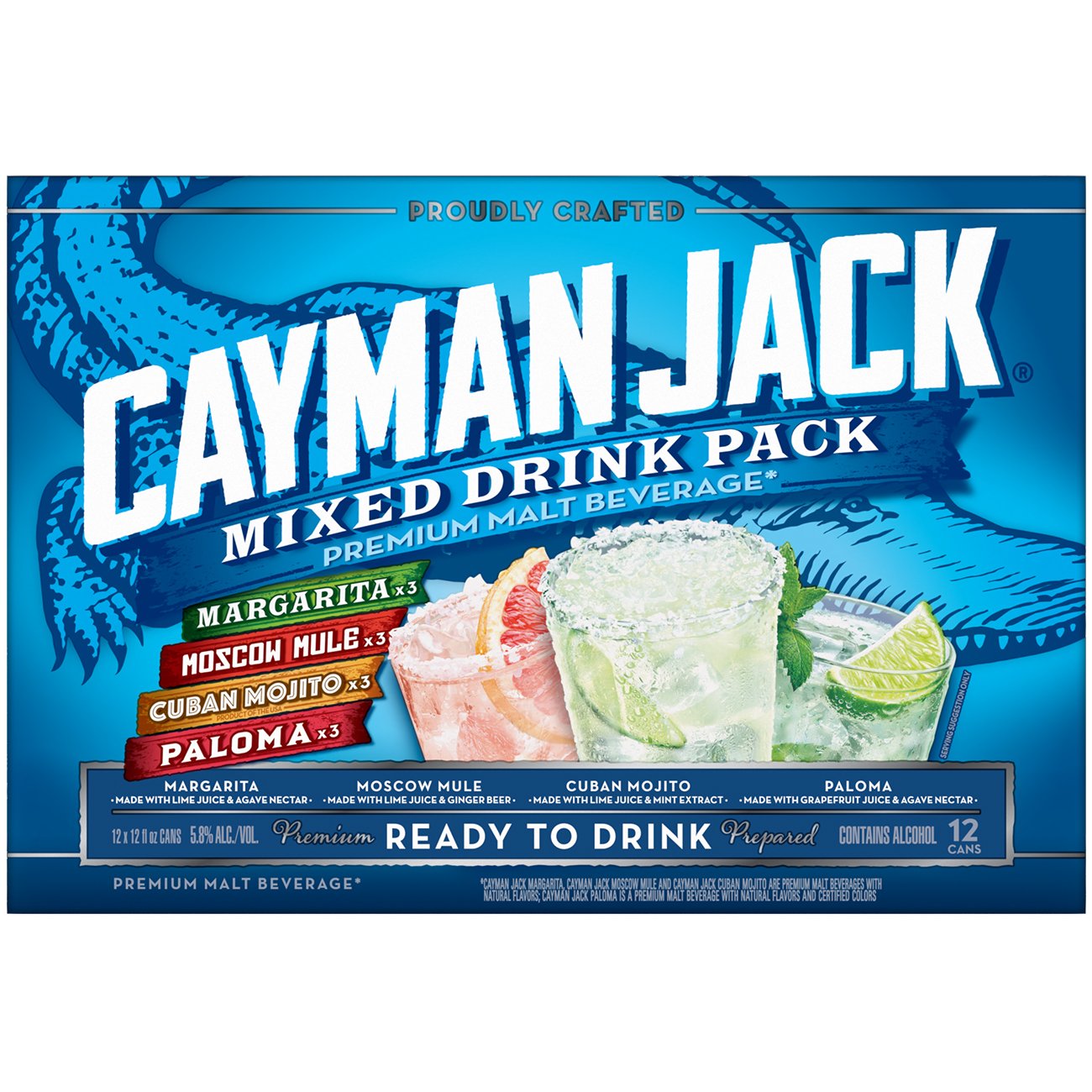 Cayman Jack Variety Pack 12 oz Cans Shop Malt beverages & coolers at HEB