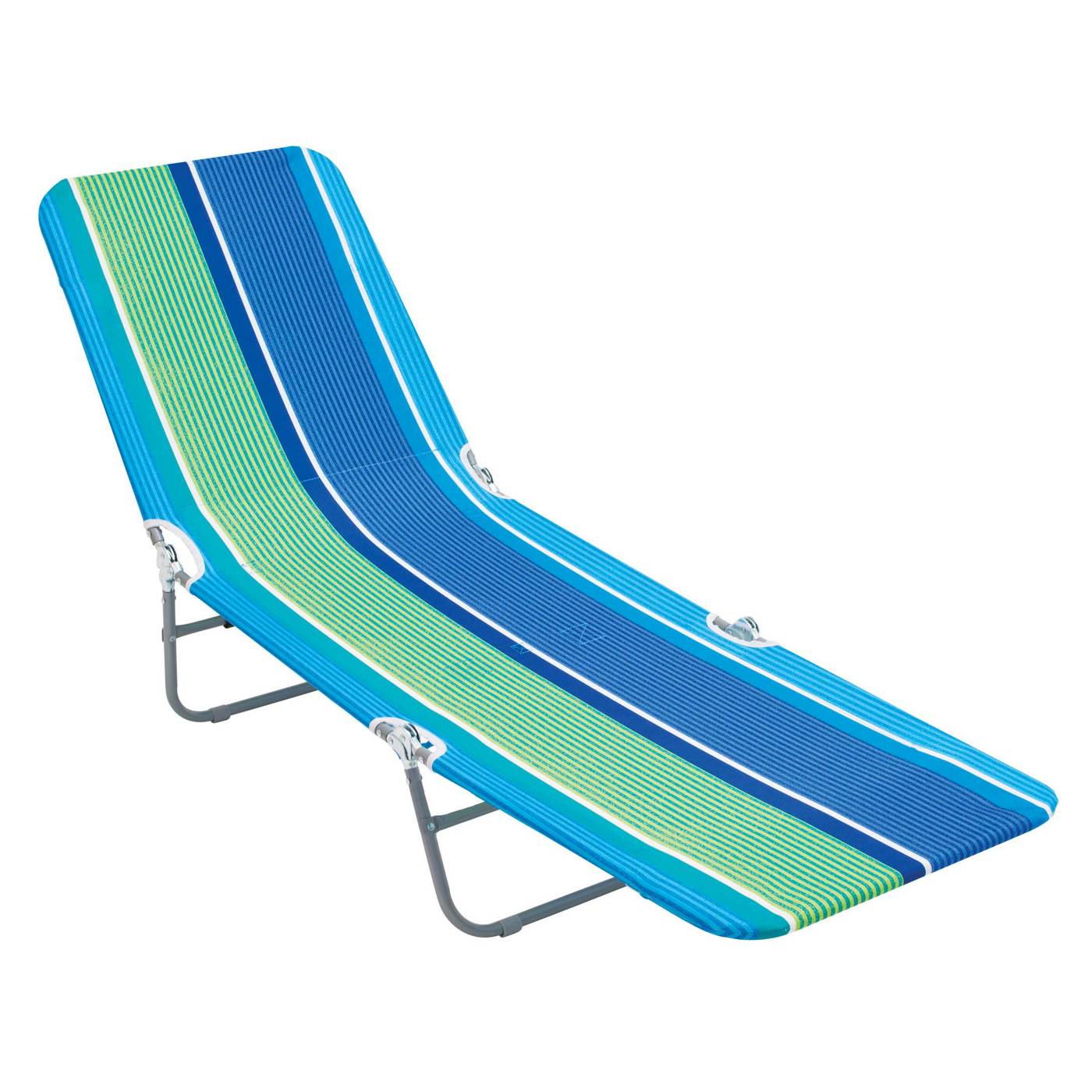 Rio Brands Trifold MultiStripe Beach Backpack Lounge Chair, Assorted