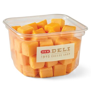 H-E-B Deli Artisan Yellow Cheddar Cheese Cubes