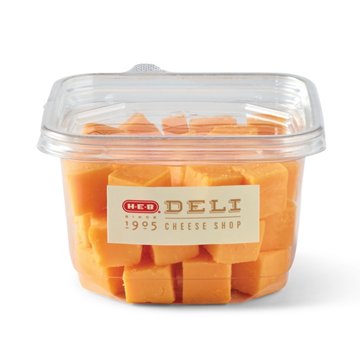 H-E-B Deli Artisan Yellow Cheddar Cheese Cubes