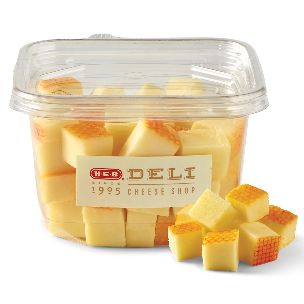 HEB Deli Muenster Cheese Cubes Shop Cheese at HEB