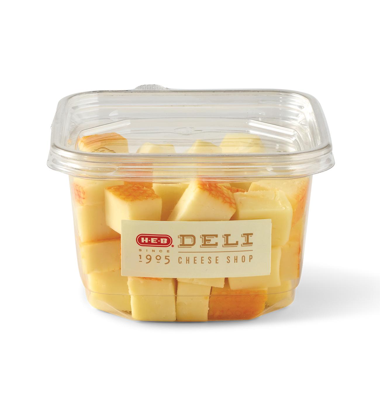 H-E-B Deli Muenster Cheese Cubes; image 3 of 4