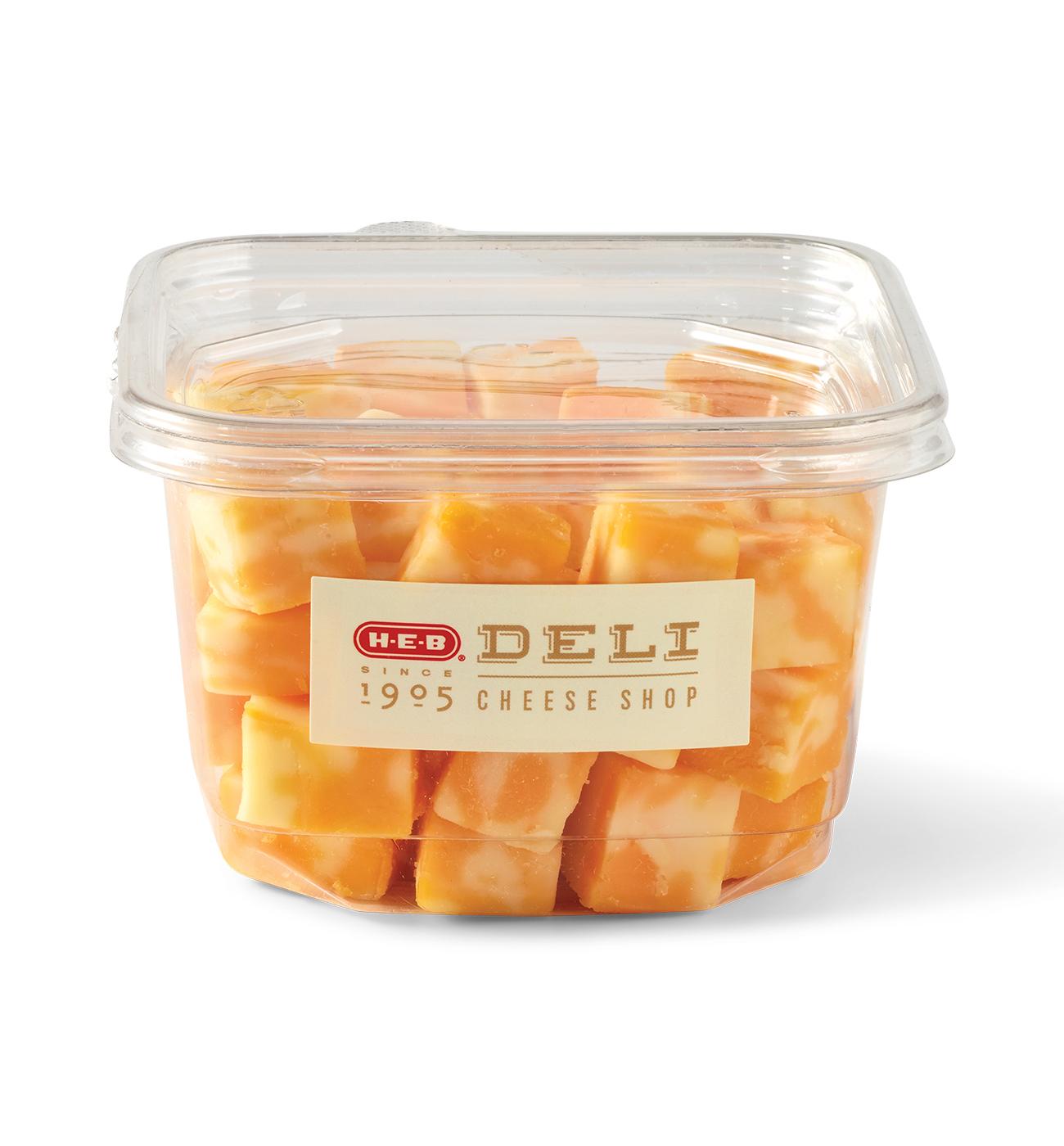 HEB Deli Colby Jack Cheese Cubes Shop Cheese at HEB