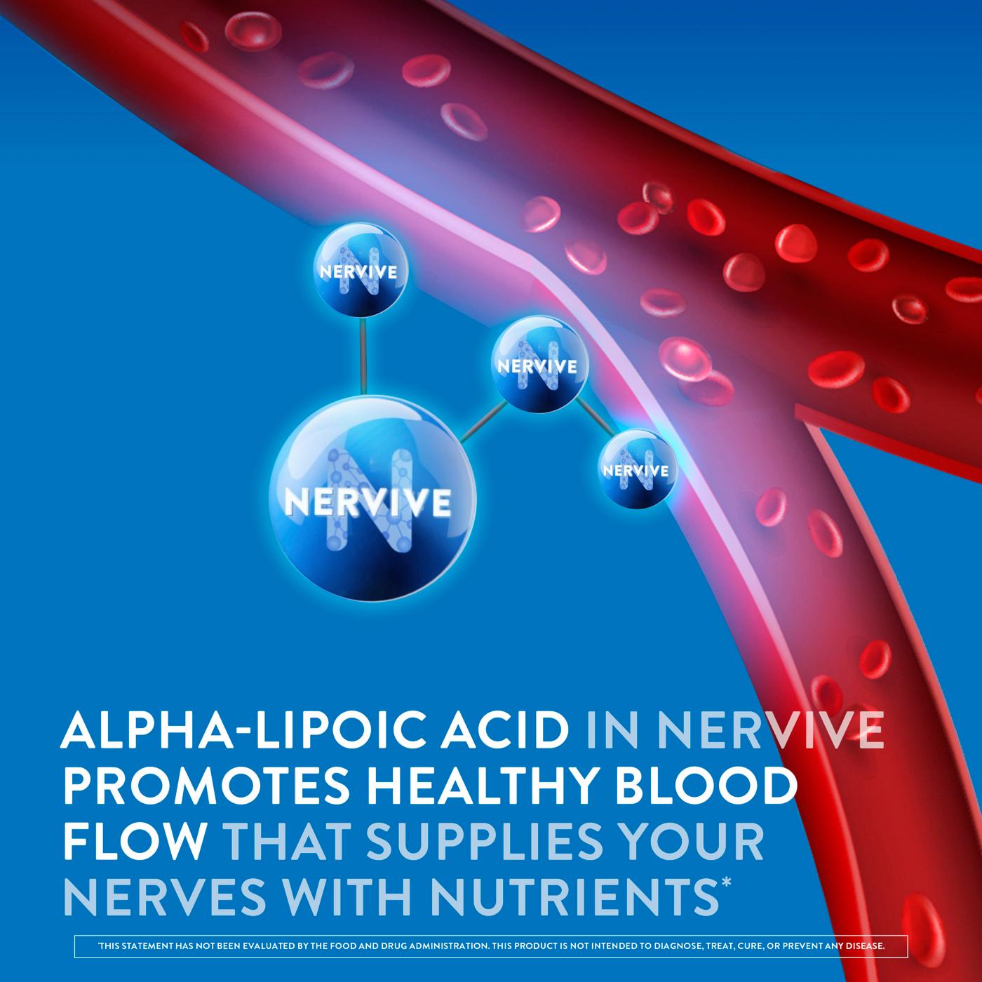 Nervive Nerve Relief Tablets with Alpha Lipoic Acid, B Vitamins, Turmeric, & Ginger, Reduces Occasional Nerve Discomfort in as Little as 7 Days; image 7 of 7