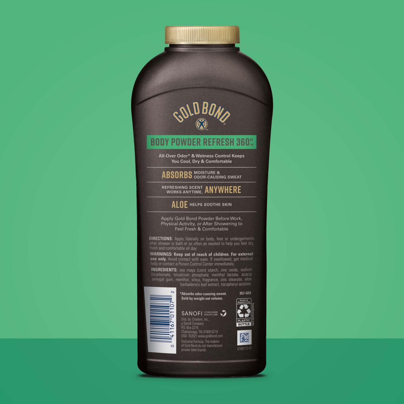 Gold Bond Men's Essentials Talc-Free Body Powder Refresh 360 Scent, Wetness Protection; image 7 of 7