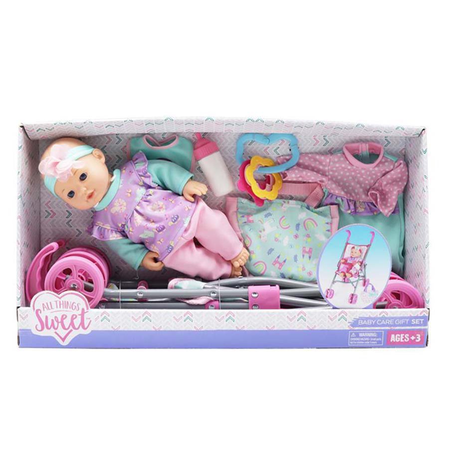 All Things Sweet Baby Doll Care Gift Set, Assorted - Shop Action figures &  dolls at H-E-B