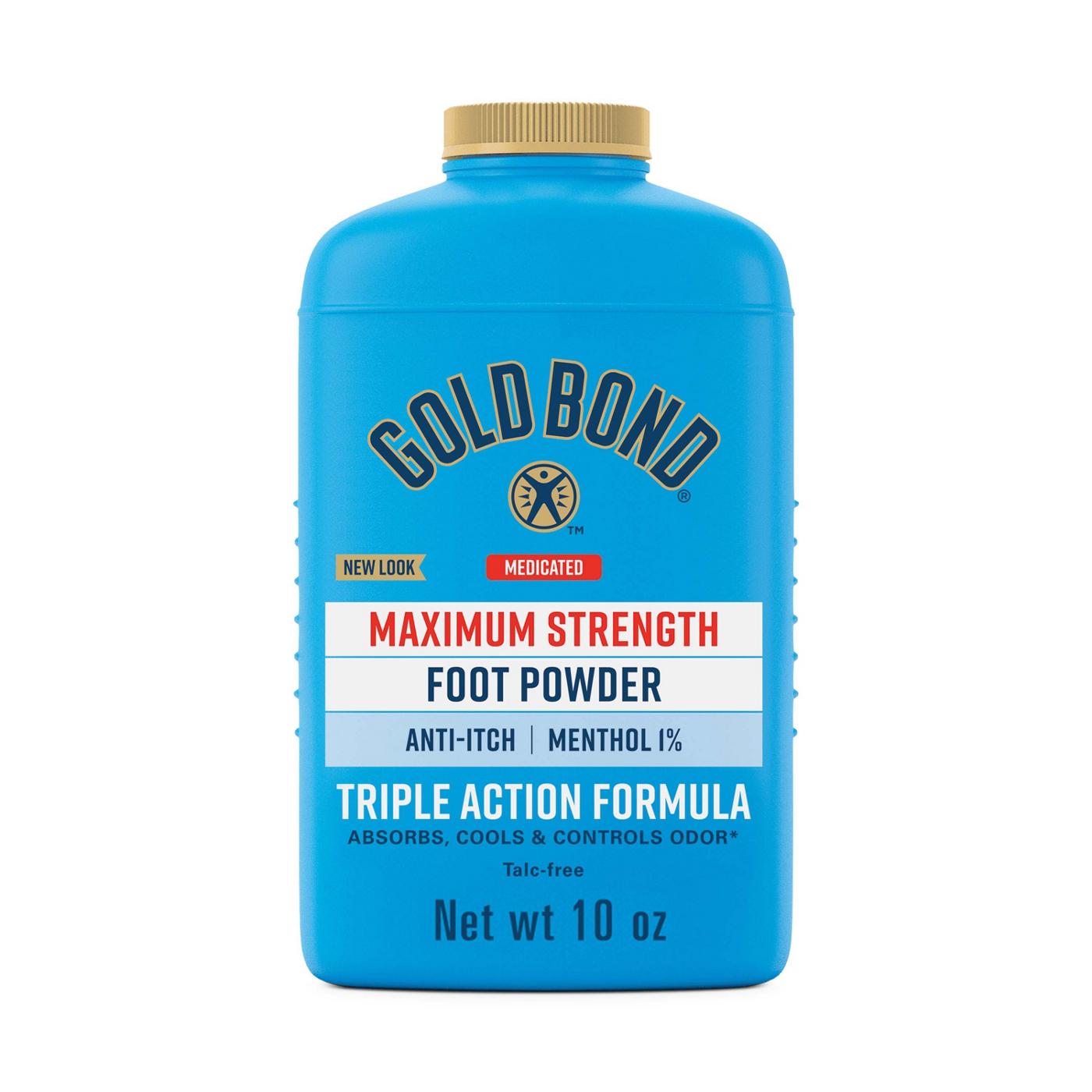 Gold Bond Medicated Talc-Free Foot Powder Maximum Strength Odor Control & Itch Relief; image 1 of 7