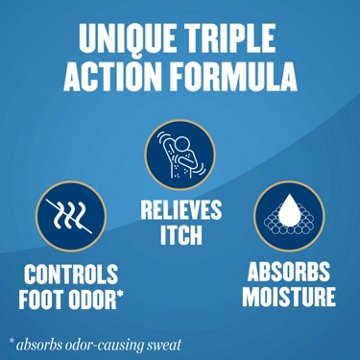 Gold Bond Medicated Talc-Free Foot Powder Maximum Strength Odor Control & Itch Relief, 10 oz