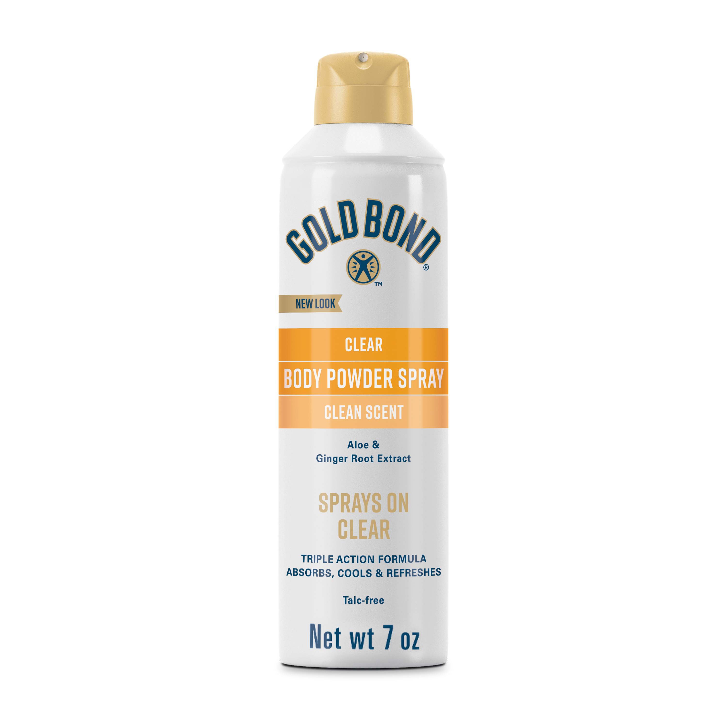 Gold Bond No Mess Clear Body Powder Spray Shop Body powder at HEB