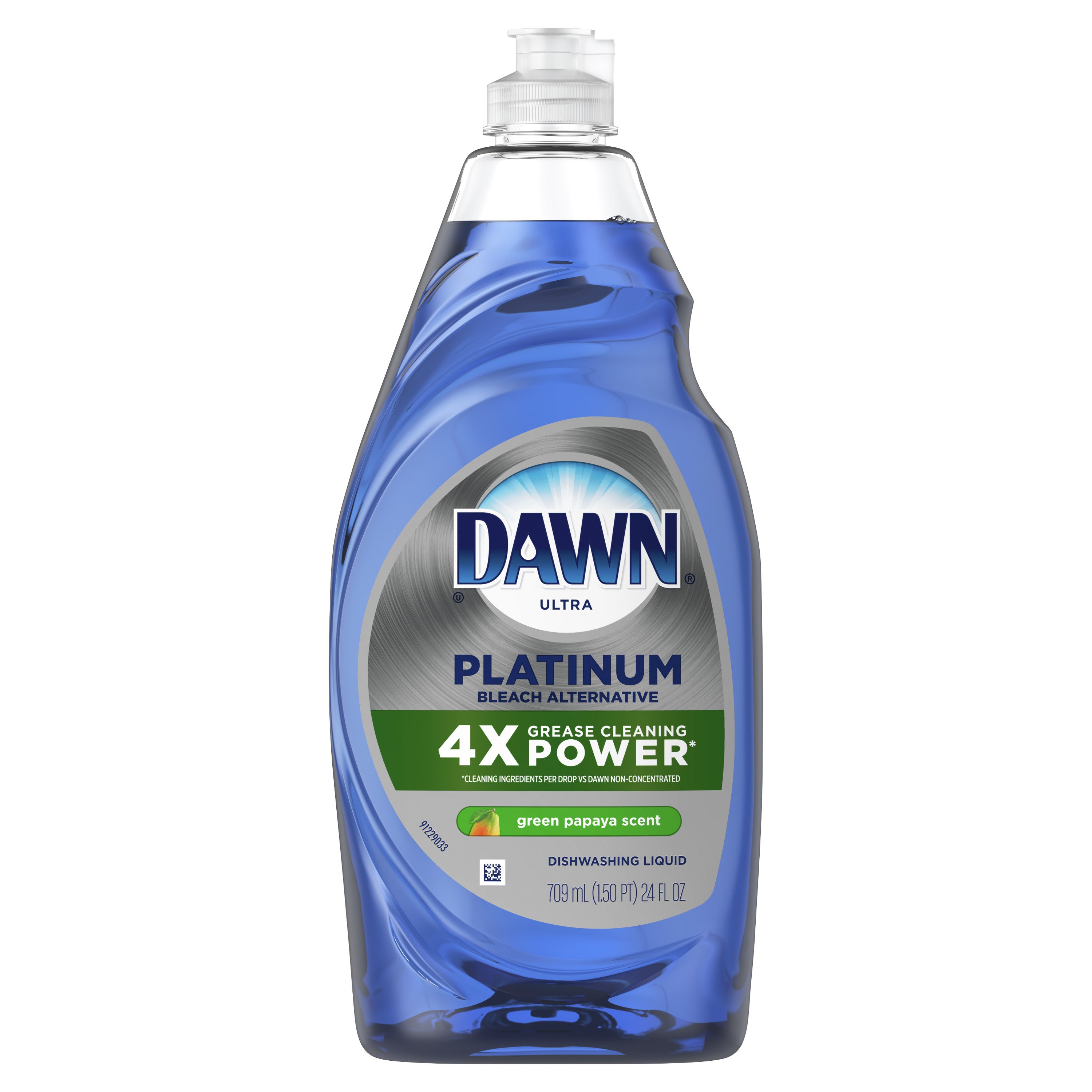 Dawn Ultra Platinum Bleach Alternative Green Papaya Liquid Dish Soap