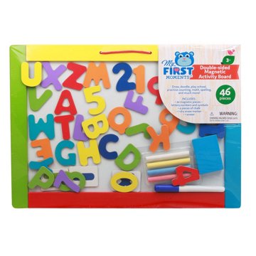 My First Moments Double-Sided Magnetic Activity Board, 46 pc