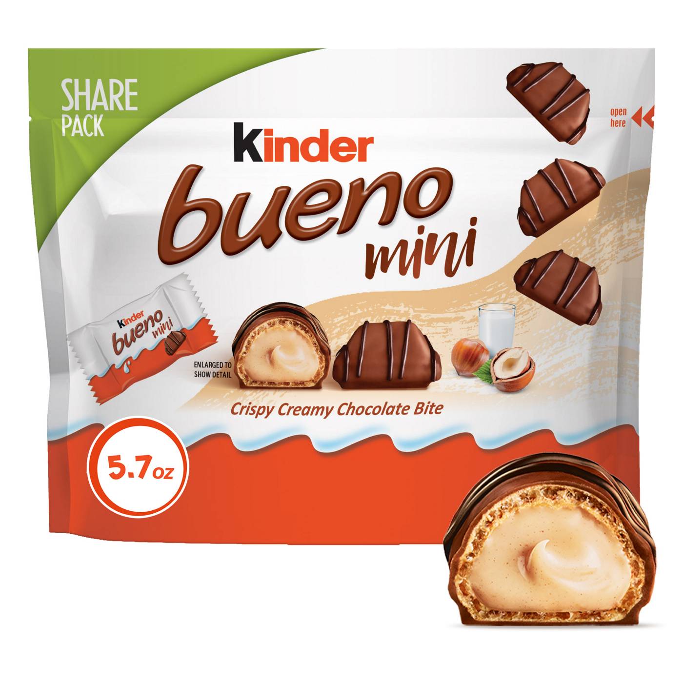 Kinder Bueno Mini Chocolate Bites with Crispy Wafer & Hazelnut Cream - Share Pack; image 1 of 6