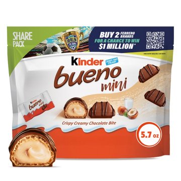 Kinder Bueno Mini Chocolate Bites with Crispy Wafer & Hazelnut Cream - Share Pack