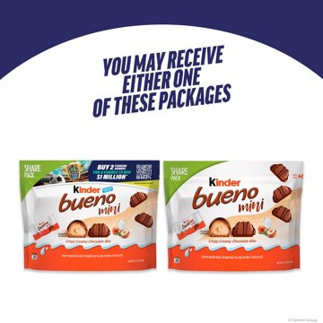 Kinder Bueno Mini Chocolate Bites with Crispy Wafer & Hazelnut Cream - Share Pack