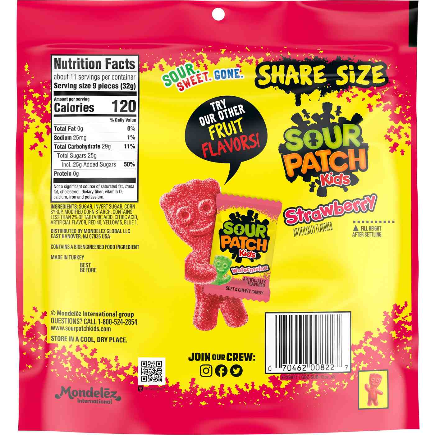 Sour Patch Kids Strawberry Soft & Chewy Candy; image 6 of 7