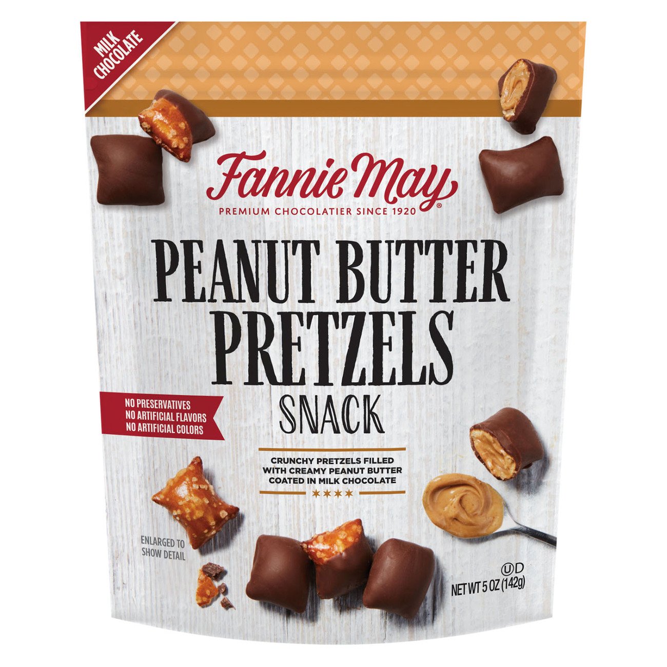 Fannie May Milk Chocolate Peanut Butter Pretzels Snack Mix Shop Candy