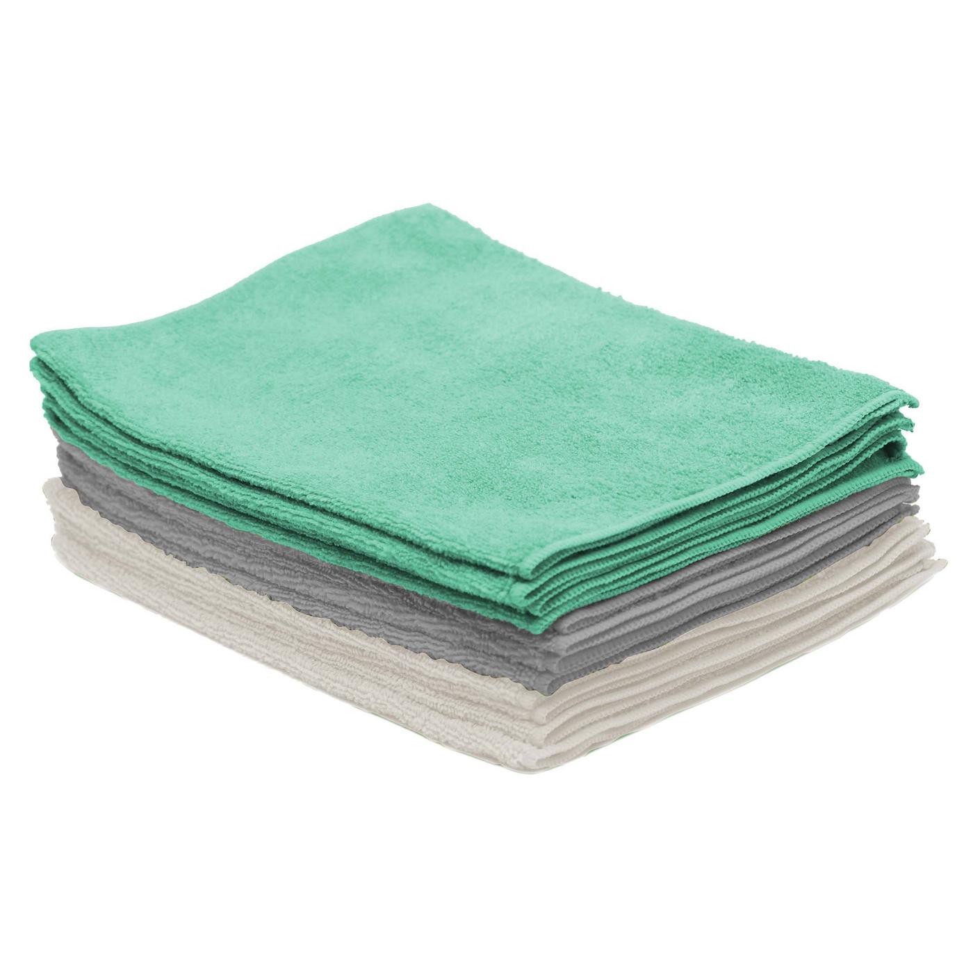 S & T Inc Assorted Color Microfiber Cleaning Cloths; image 2 of 3