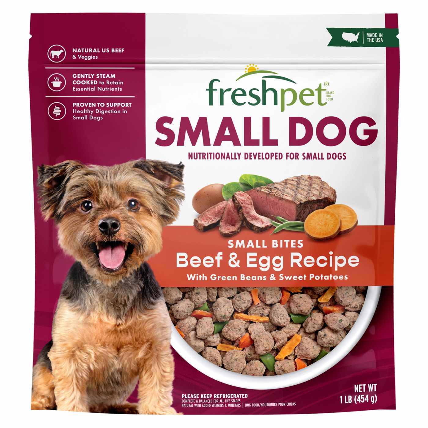 Wet dog food in fridge sale