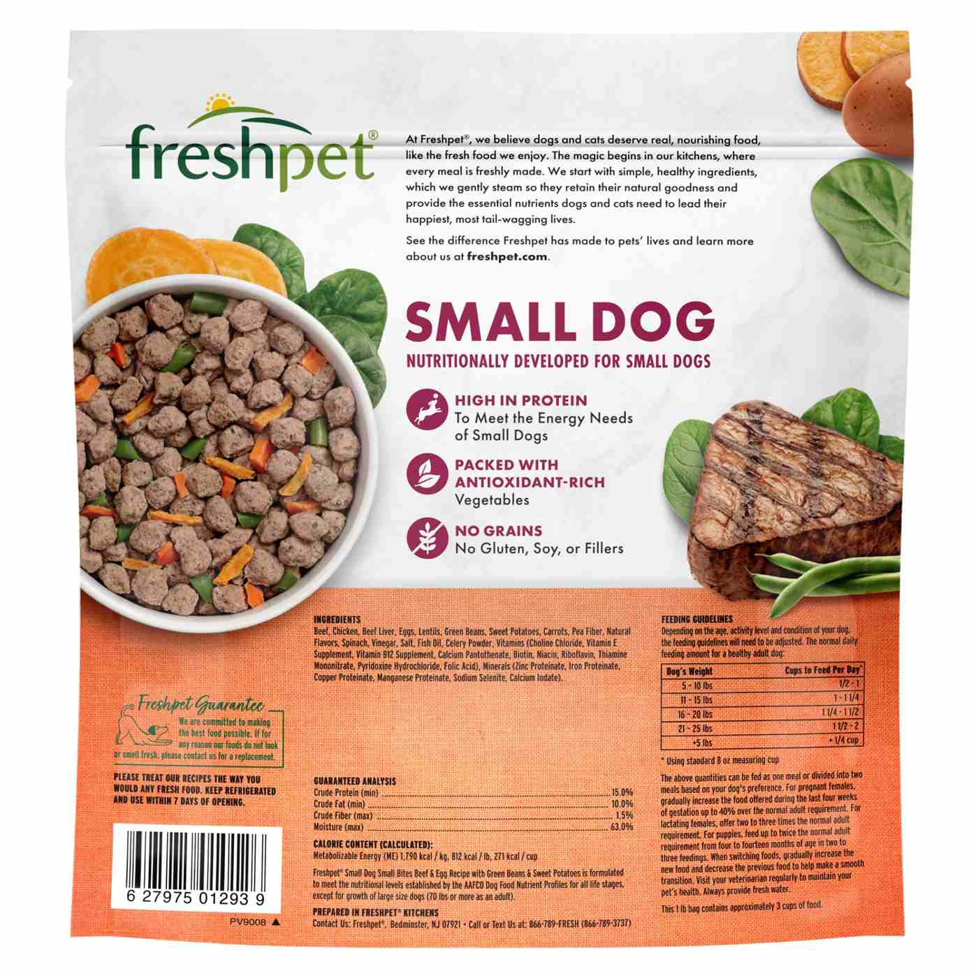Freshpet Small Dog Bite Size Beef & Egg Fresh Dog Food; image 8 of 9