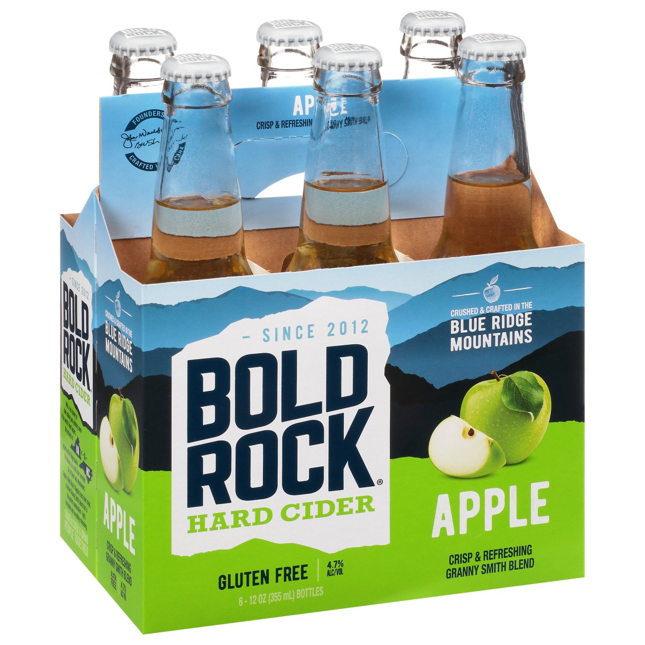 Bold Rock Apple Hard Cider 12 Oz Bottles - Shop Beer & Wine At H-E-B