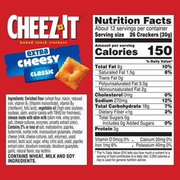 Cheez-It Extra Cheesy Cheese Crackers