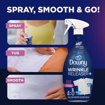Downy Wrinkle Releaser Fabric Spray - Light Fresh, 33.8 oz