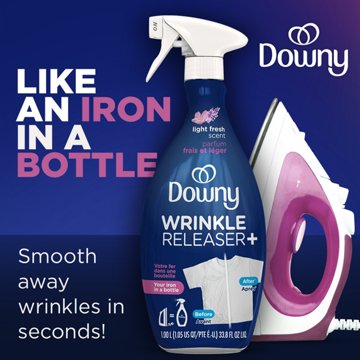 Downy Wrinkle Releaser Fabric Spray - Light Fresh, 33.8 oz