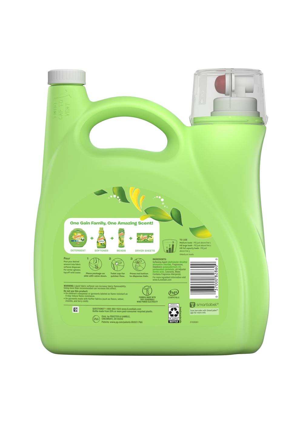 Gain Liquid Fabric Softener, 190 Loads - Original Scent; image 2 of 13