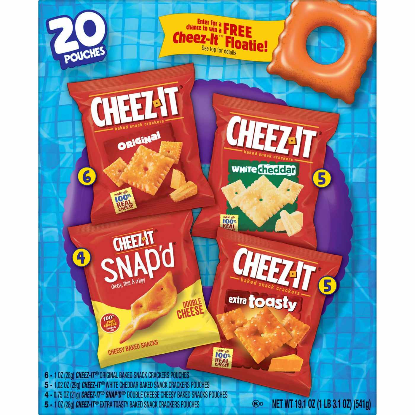 Cheez-It Variety Pack Cheese Crackers, 19.1 oz; image 1 of 5