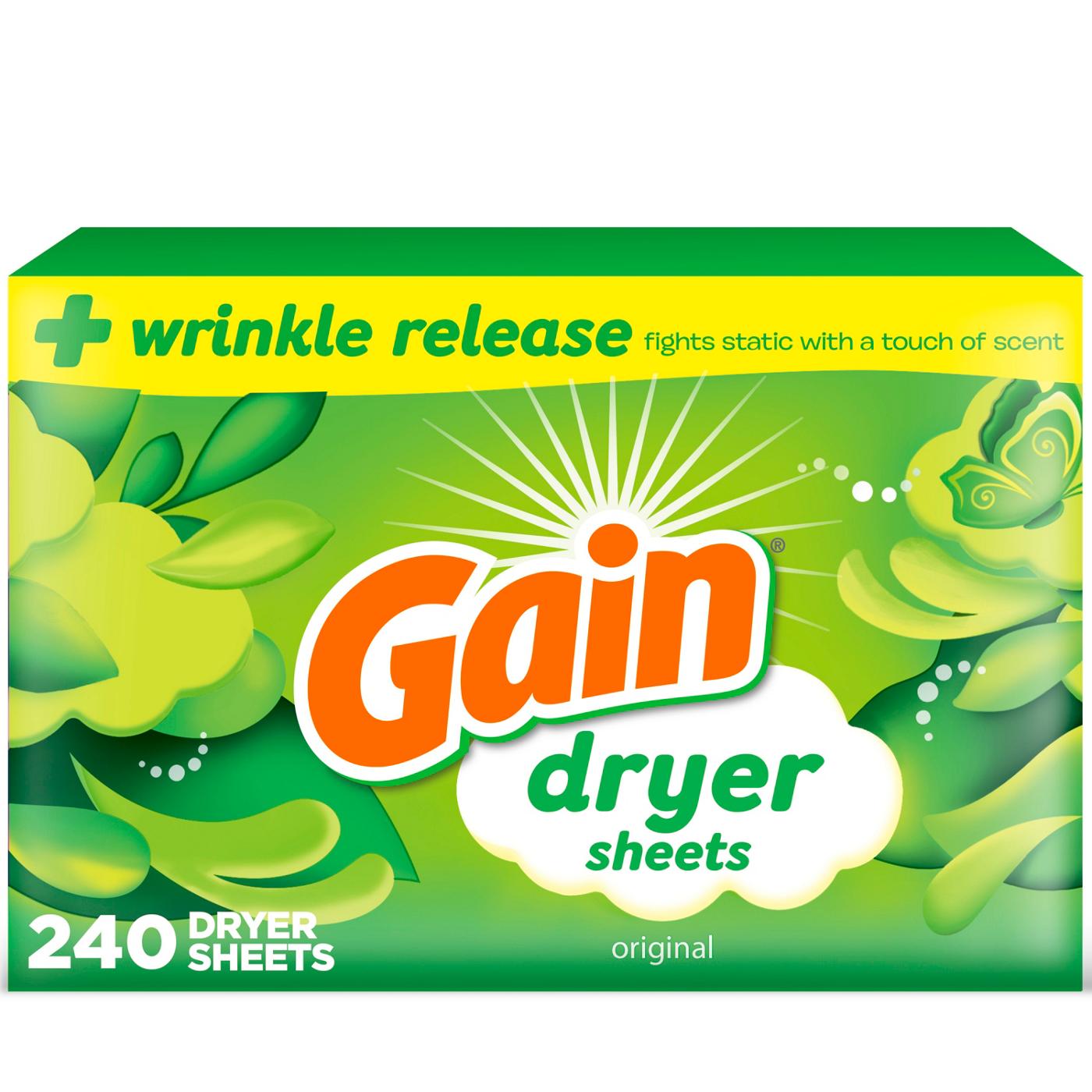 Gain Fabric Softener Dryer Sheets - Original; image 1 of 7