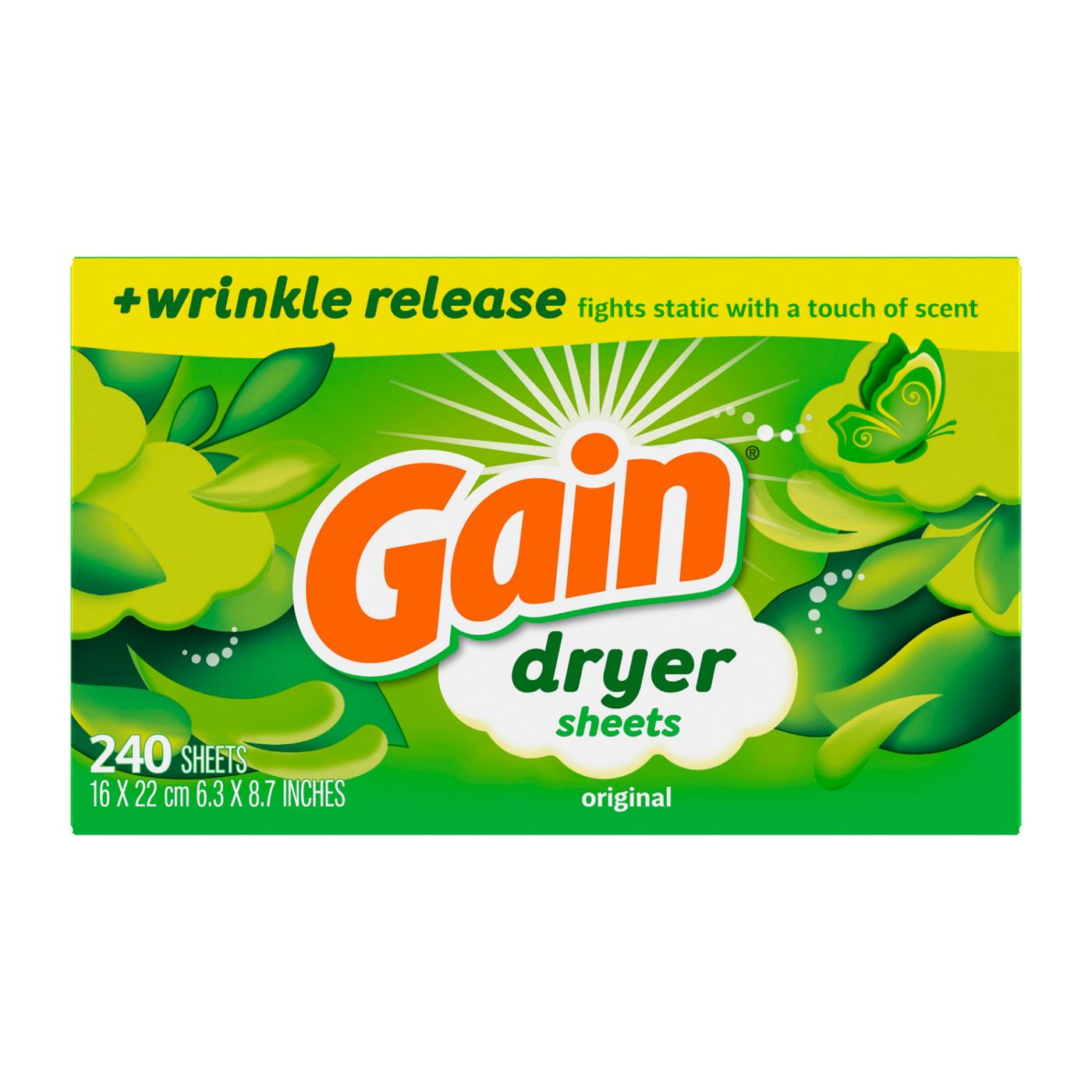 Gain Fabric Softener Dryer Sheets - Original; image 6 of 7