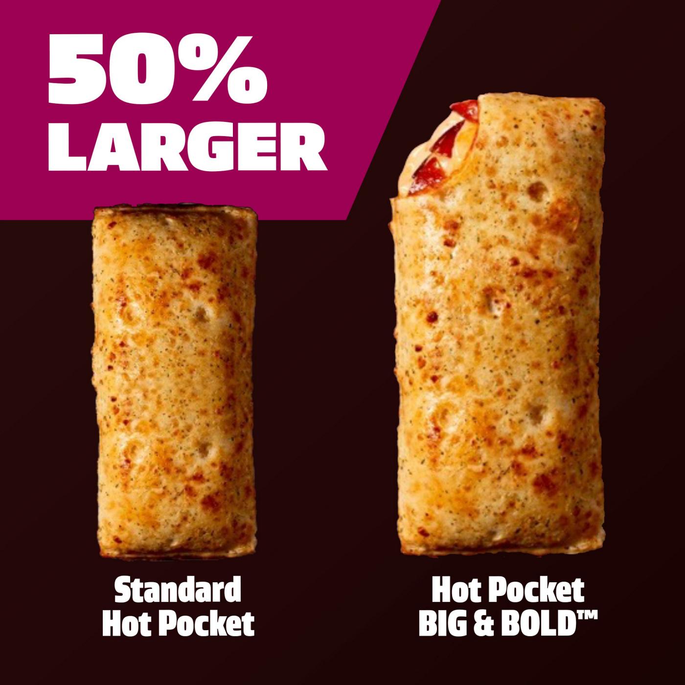 Hot Pockets Big & Bold Double Pepperoni Pizza Sandwiches; image 3 of 8