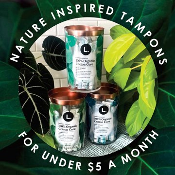 L. Cotton Tampons Regular/Super Absorbency Multipack, 30 ct