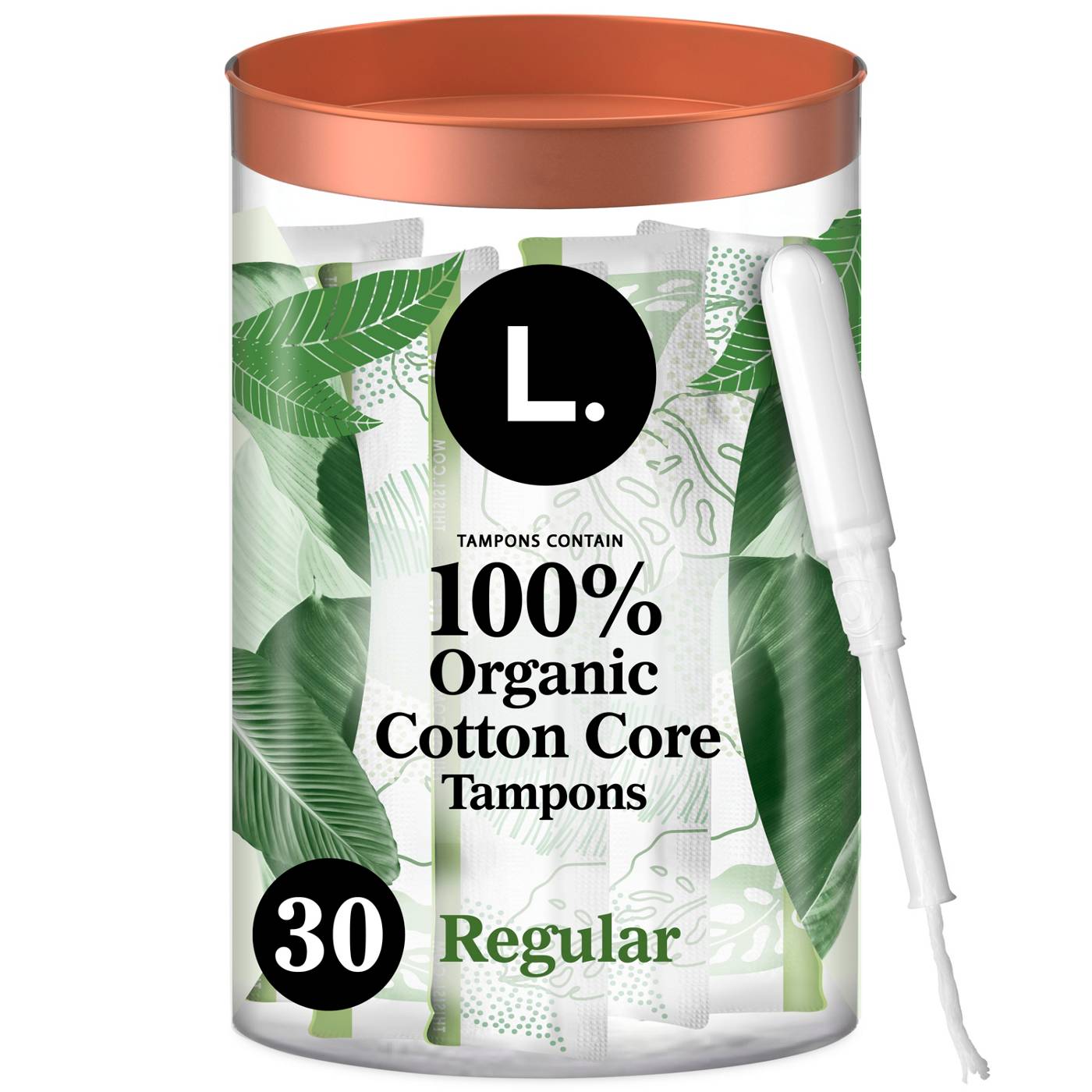 L. Cotton Tampons - Regular Absorbency; image 1 of 6