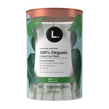 L. Cotton Tampons - Regular Absorbency, 30 ct