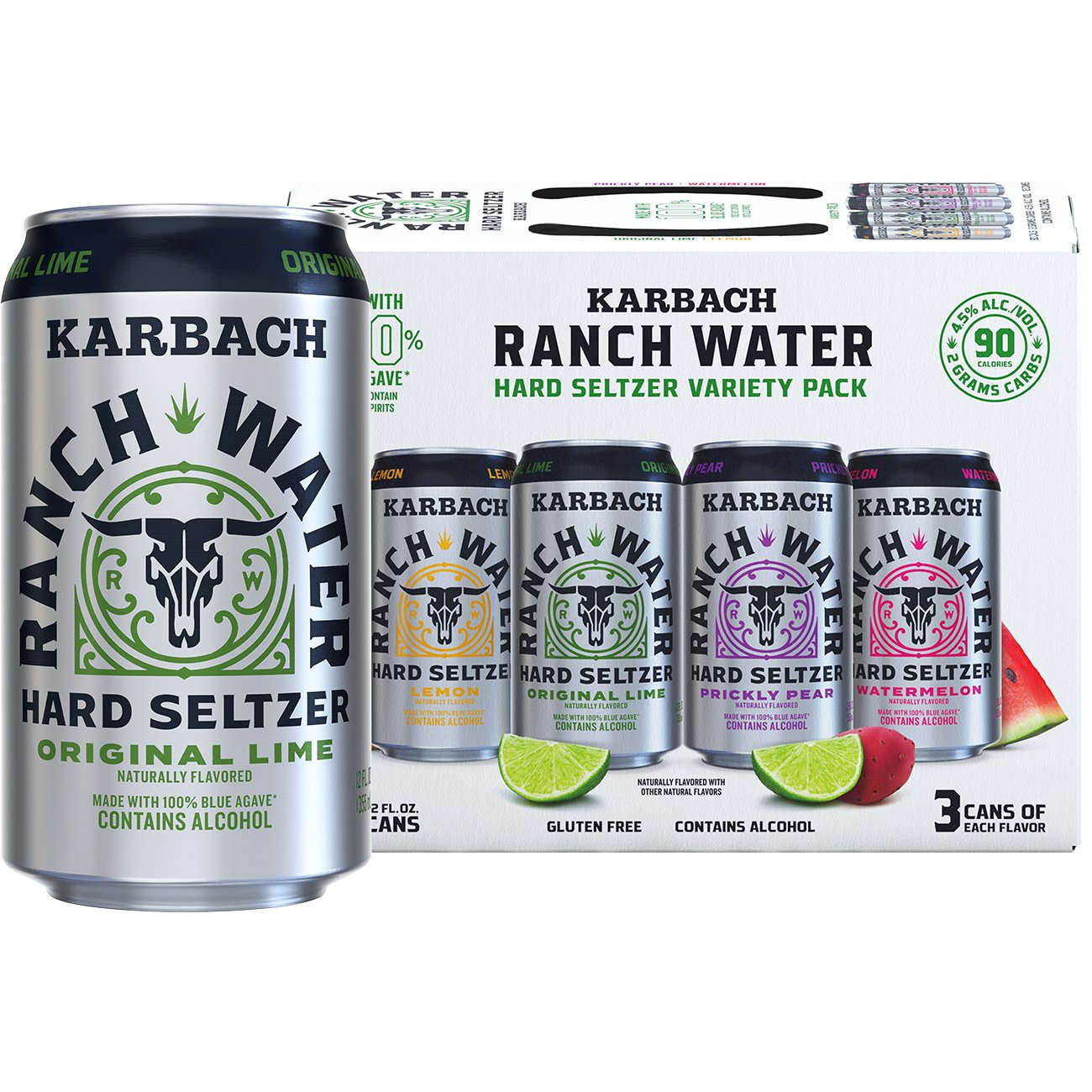Karbach Ranch Water Hard Seltzer Variety 12 pk Cans, 12 oz