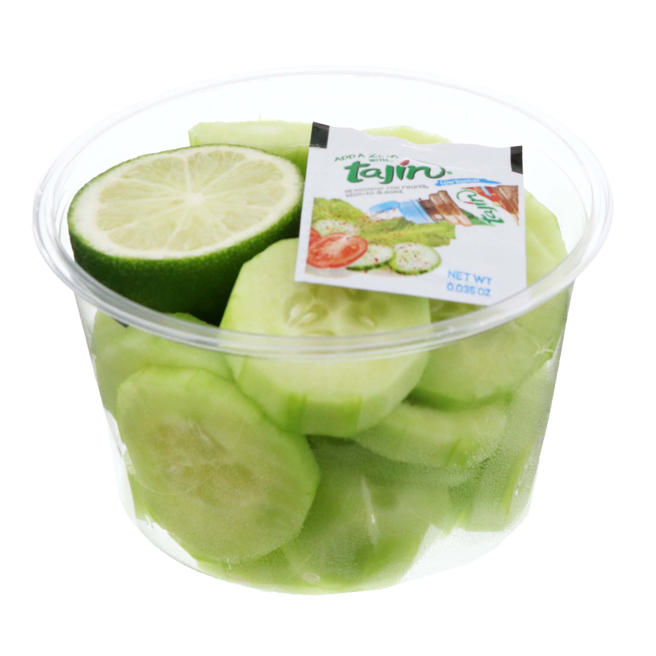 HEB Fresh Cut Cucumber Slices with Tajín Seasoning & Lime Small