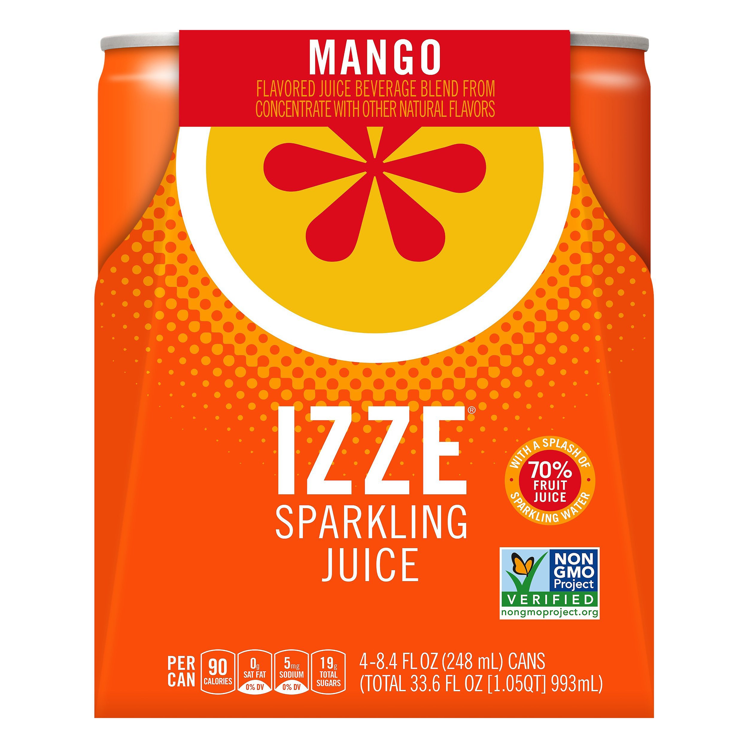 Izze Sparkling Mango Juice Beverage 8.4 oz Cans Shop Soda at HEB
