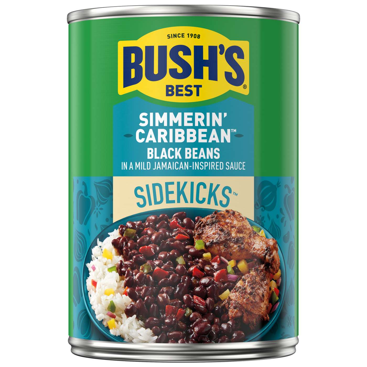 Bush's Best Sidekicks Simmerin' Caribbean Black Beans; image 1 of 4