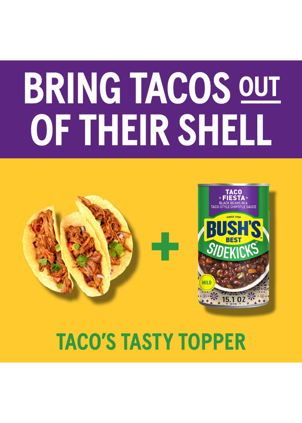 Bush's Best Sidekicks Taco Fiesta Black Beans; image 2 of 4