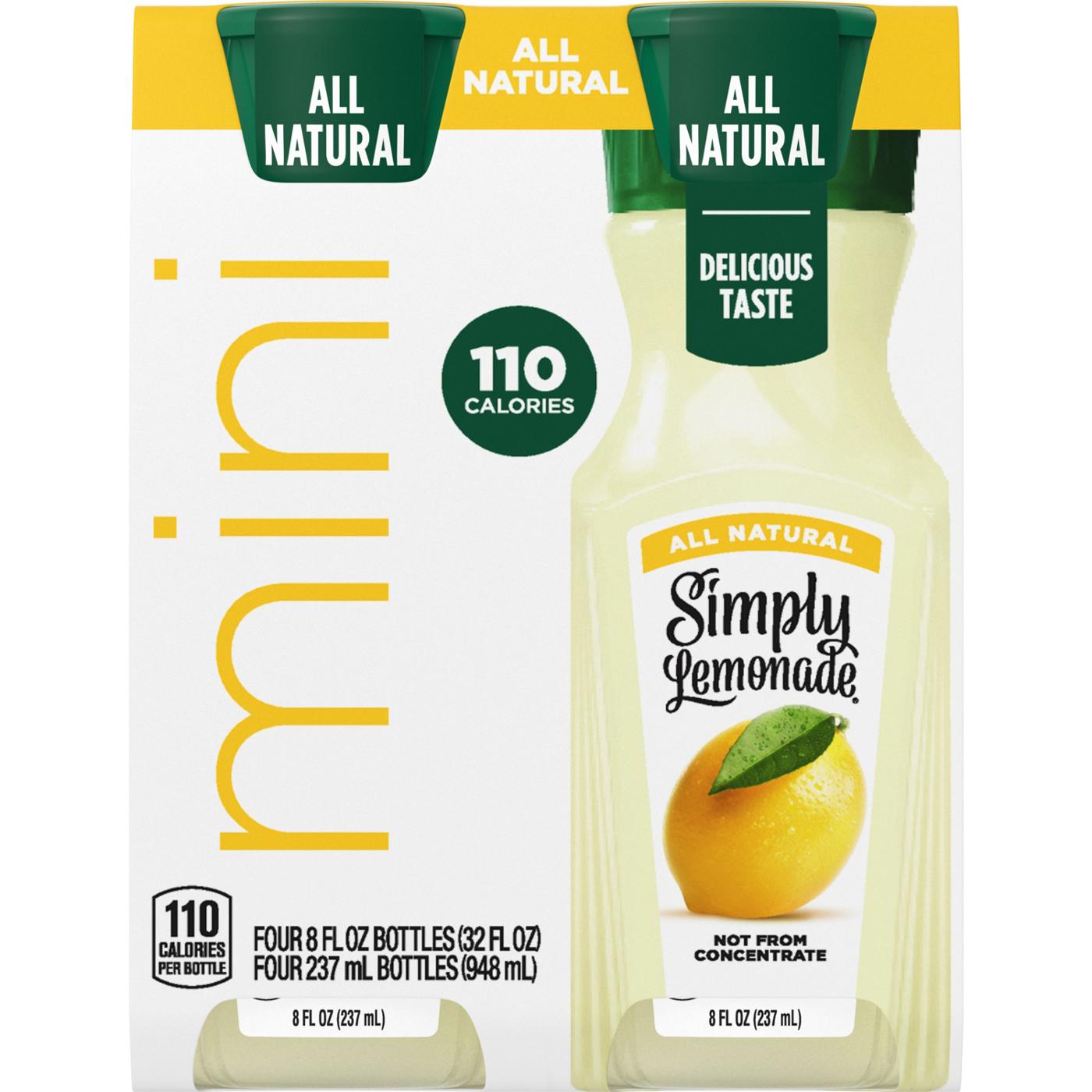 Simply Lemonade 4 pk Mini Bottles; image 1 of 4