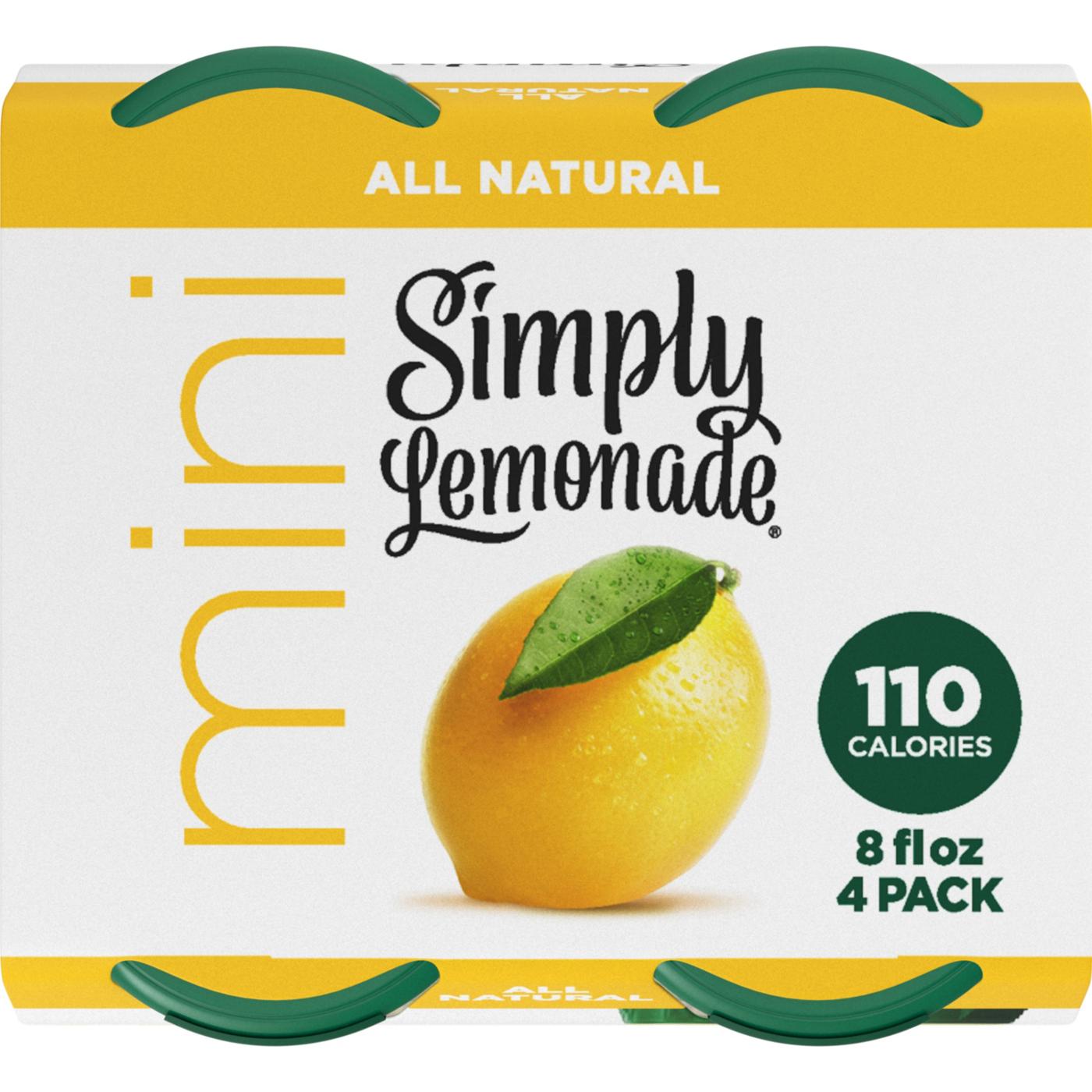 Simply Lemonade 4 pk Mini Bottles; image 4 of 4