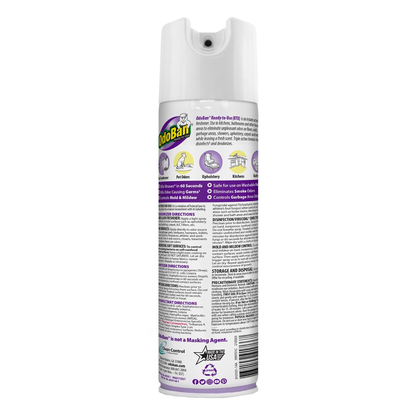 OdoBan Lavender Disinfectant Spray; image 4 of 4